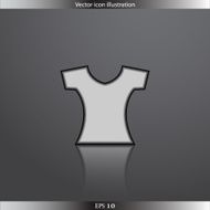 Vector clothes for women web flat icon