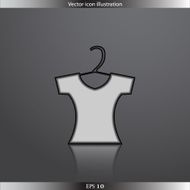 Vector clothes for women web flat icon N2