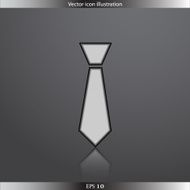 Vector necktie web flat icon