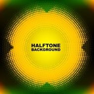abstract color halftone circle N2