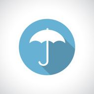Umbrella icon with shadow