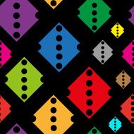 Color rhombuses with holes