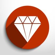 Vector diamond web icon