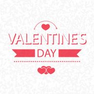 valentines day on scribble abstract pattern white Vector
