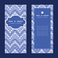 Vector purple drops chevron vertical frame pattern invitation greeting cards