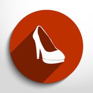 Vector woman boots web icon N4