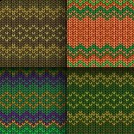 set of seamless knitted patterns N6