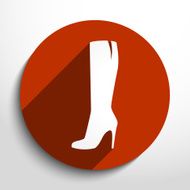 Vector woman boots web icon N6