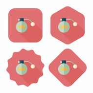 Perfume flat icon with long shadow eps10 N23