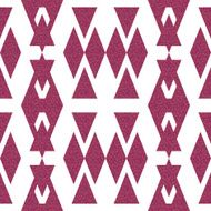 Seamless textured pink triangle pattern on white