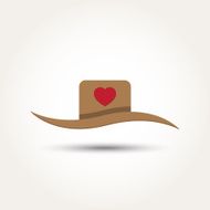 Vector Love Heart Hat