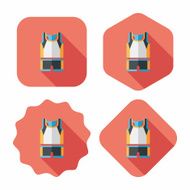 basketball clothing flat icon with long shadow eps10 N21