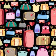 bright pattern of bags