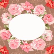 Postcard with luxury bouquet of peonies N2