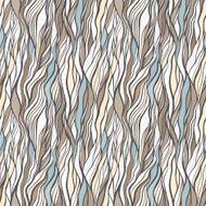 Seamless pattern with doodle waves ornament N5