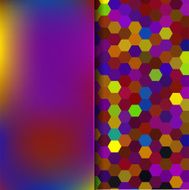 abstract background consisting of hexagons and matt glass N5