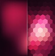 abstract background consisting of hexagons and matt glass N6