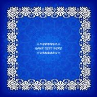 vintage border frame engraving with retro ornament pattern