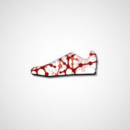 Abstract illustration on sneakers N5