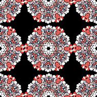 Seamless mandala Vintage decorative element Hand drawn islamic arabic indian