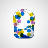 Abstract illustration on peaked cap N6