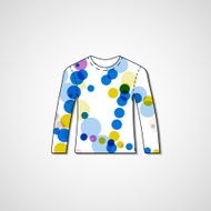 Abstract illustration on sweater N7