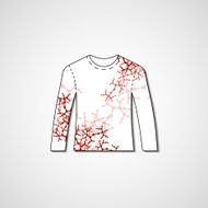 Abstract illustration on sweater N8