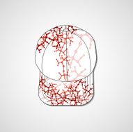 Abstract illustration on peaked cap N7