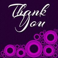 Thank You Pink Ring Square