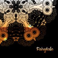 Vector lace ornament background N2