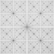 Abstract black and white geometric pattern seamless arabesque style N3