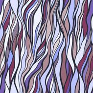 Seamless pattern with doodle waves ornament N15