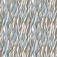 Seamless pattern with doodle waves ornament N17