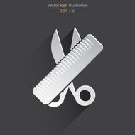 Vector hair salon tools N4