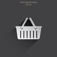Vector shopping cart web flat icon N2