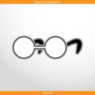 Vector glasses web flat icon N2