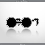 Vector glasses web flat icon N3