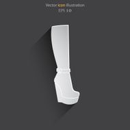 Vector woman boots web icon N7