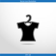 Vector clothes for women web flat icon N5