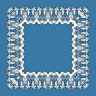 vintage border frame engraving with retro ornament pattern N2