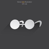 Vector glasses web icon N3