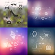 fashion infographic with unfocused background N12