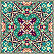 silk neck scarf or kerchief square pattern design in ukrainian N13