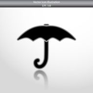 Vector umbrella web icon N5