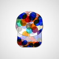 Abstract illustration on peaked cap N8