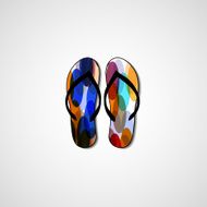 Abstract illustration on flip flops N8