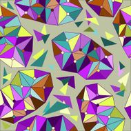 bright colored abstract geometric seamless pattern background