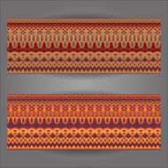 set of beautiful vintage ornate banners N2