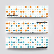 Set of banner templates with abstract background N17