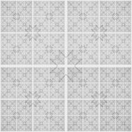 Abstract black and white geometric pattern seamless arabesque style N5